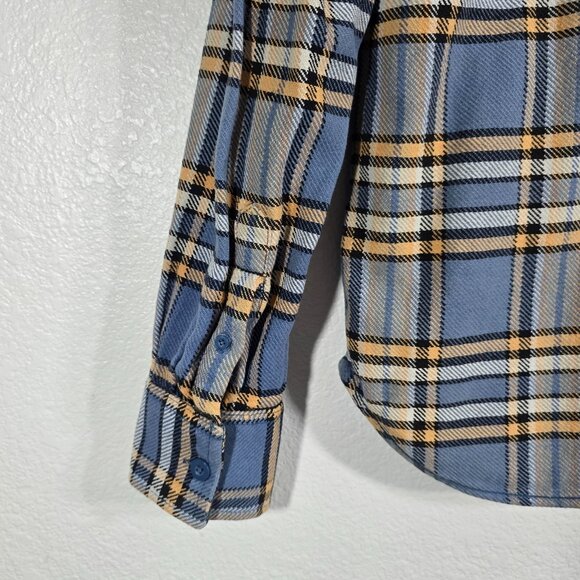 Superdry Flannel Button Up Shirt Men Large Plaid Collared Heavyweight Pockets - Picture 8 of 16